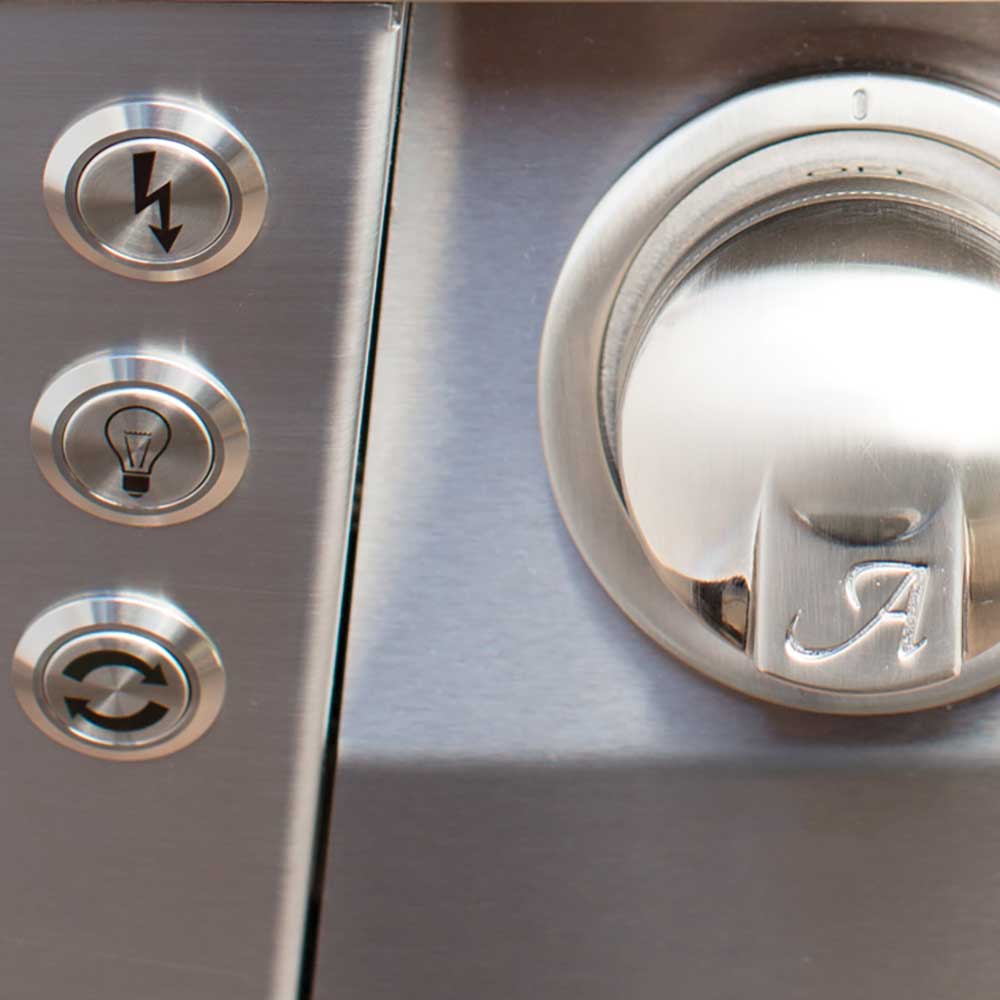 Alfresco Grills ALXE 56-Inch 4-Burner Built-In Natural Gas Grill with Sear Zone and Rear Infrared Burner  - Light Green - Image 18