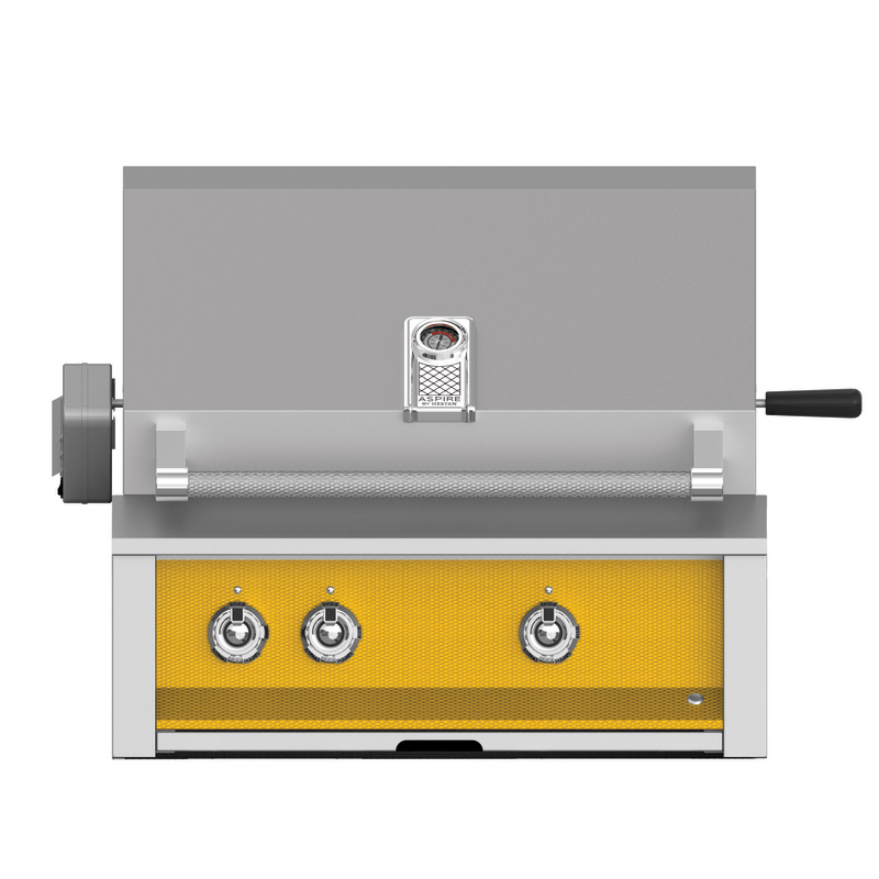 Aspire by Hestan 30-Inch 2-Burner Built-In Propane Gas Grill with Infrared Sear Burner and Rotisserie Burner - Sol