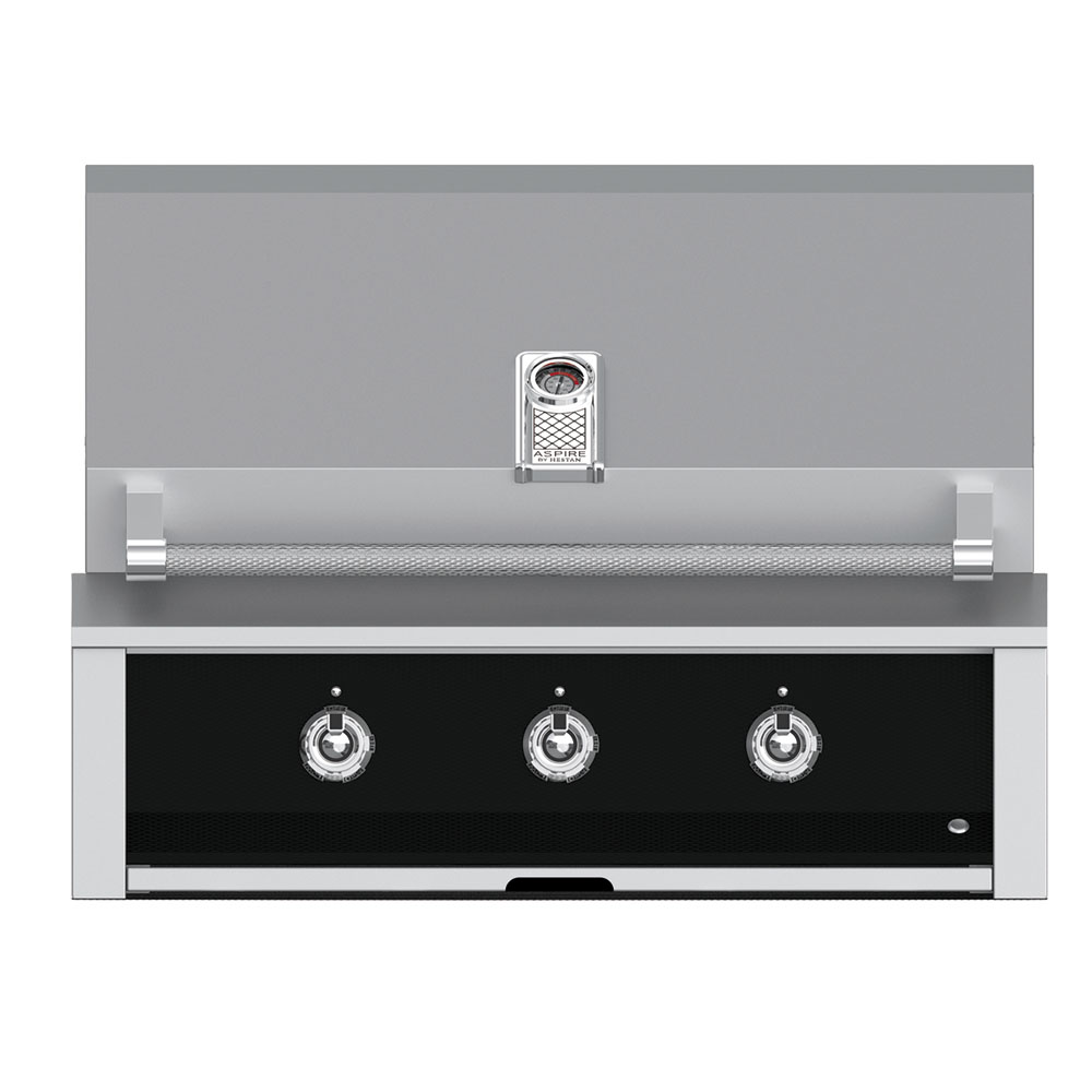 Aspire by Hestan 36-Inch 3-Burner Built-In Natural Gas Grill - Stealth