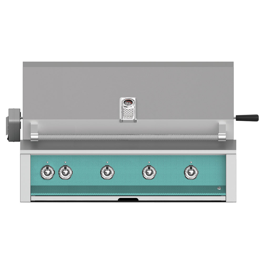 Aspire by Hestan 42-Inch 4-Burner Built-In Natural Gas Grill with Infrared Sear Burner and Rotisserie Burner - Bora Bora