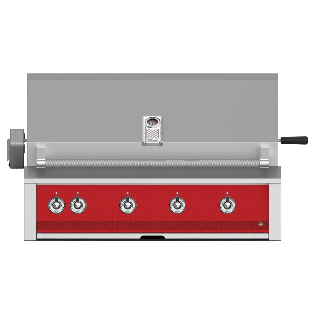 Aspire by Hestan 42-Inch 4-Burner Built-In Propane Gas Grill with Infrared Sear Burner and Rotisserie Burner - Matador