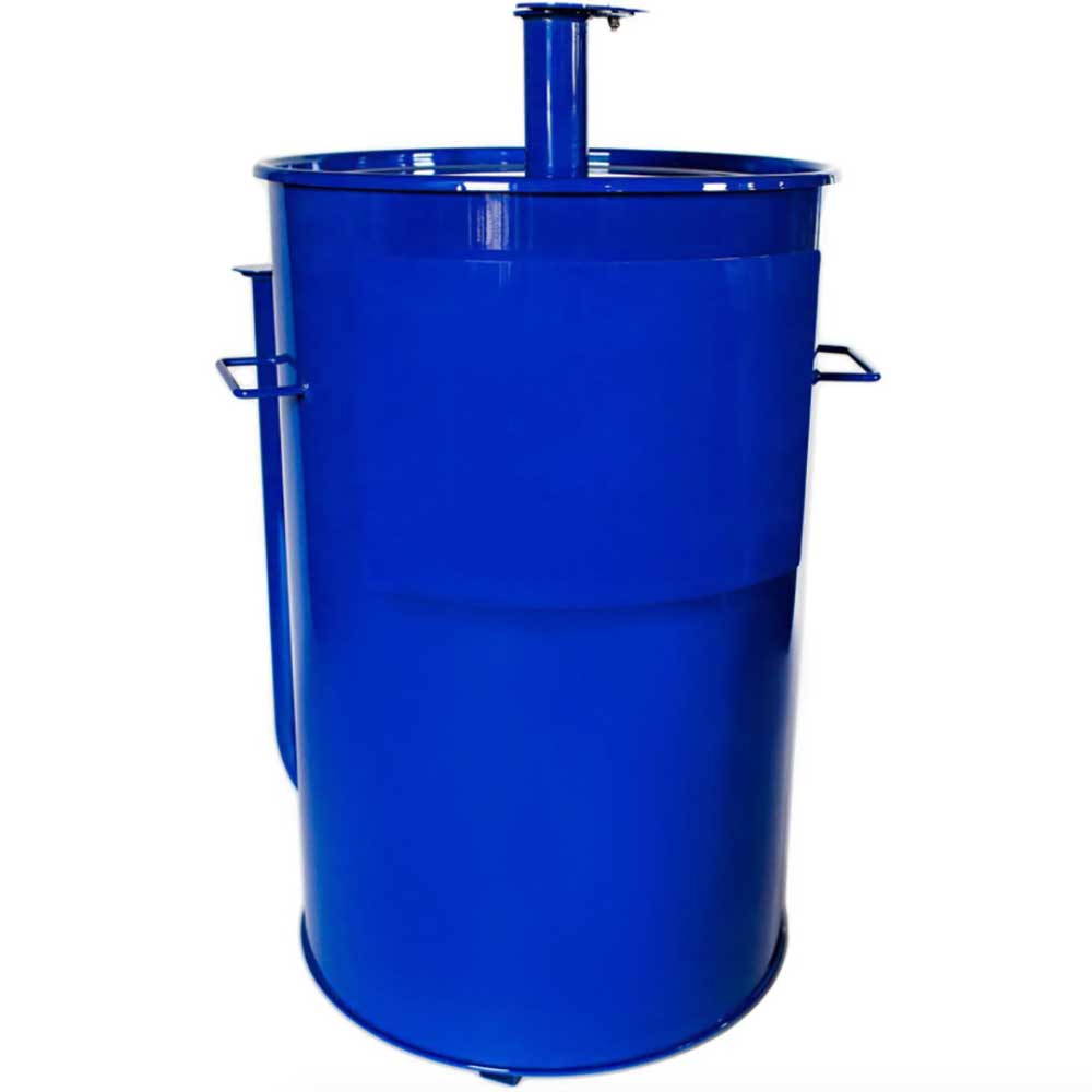 Gateway Drum Smokers Sizzle Edition 55 Gallon Charcoal BBQ Smoker - Gloss Royal - Image 10
