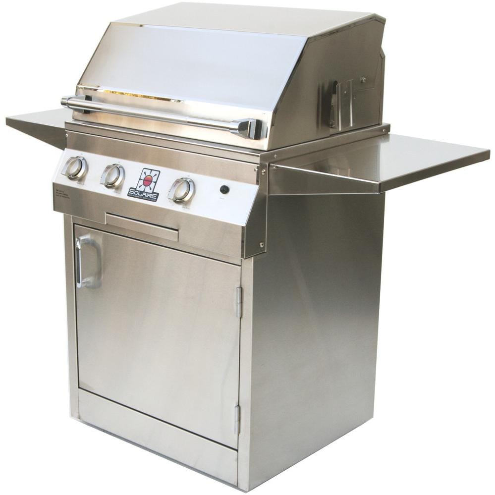Solaire 27-Inch Deluxe InfraVection Natural Gas Grill with Rotisserie On Standard Cart