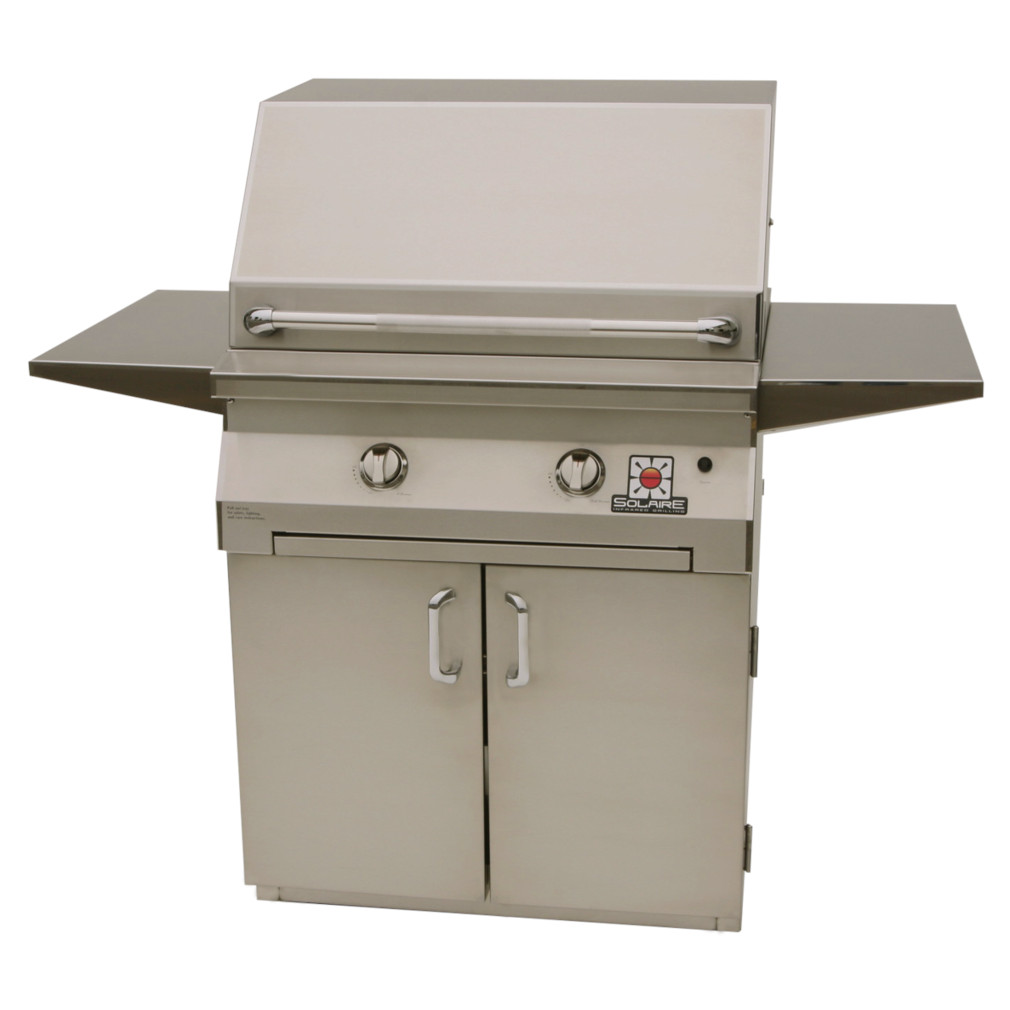 Solaire 30-Inch Freestanding All Infrared Natural Gas Grill on Standard Cart
