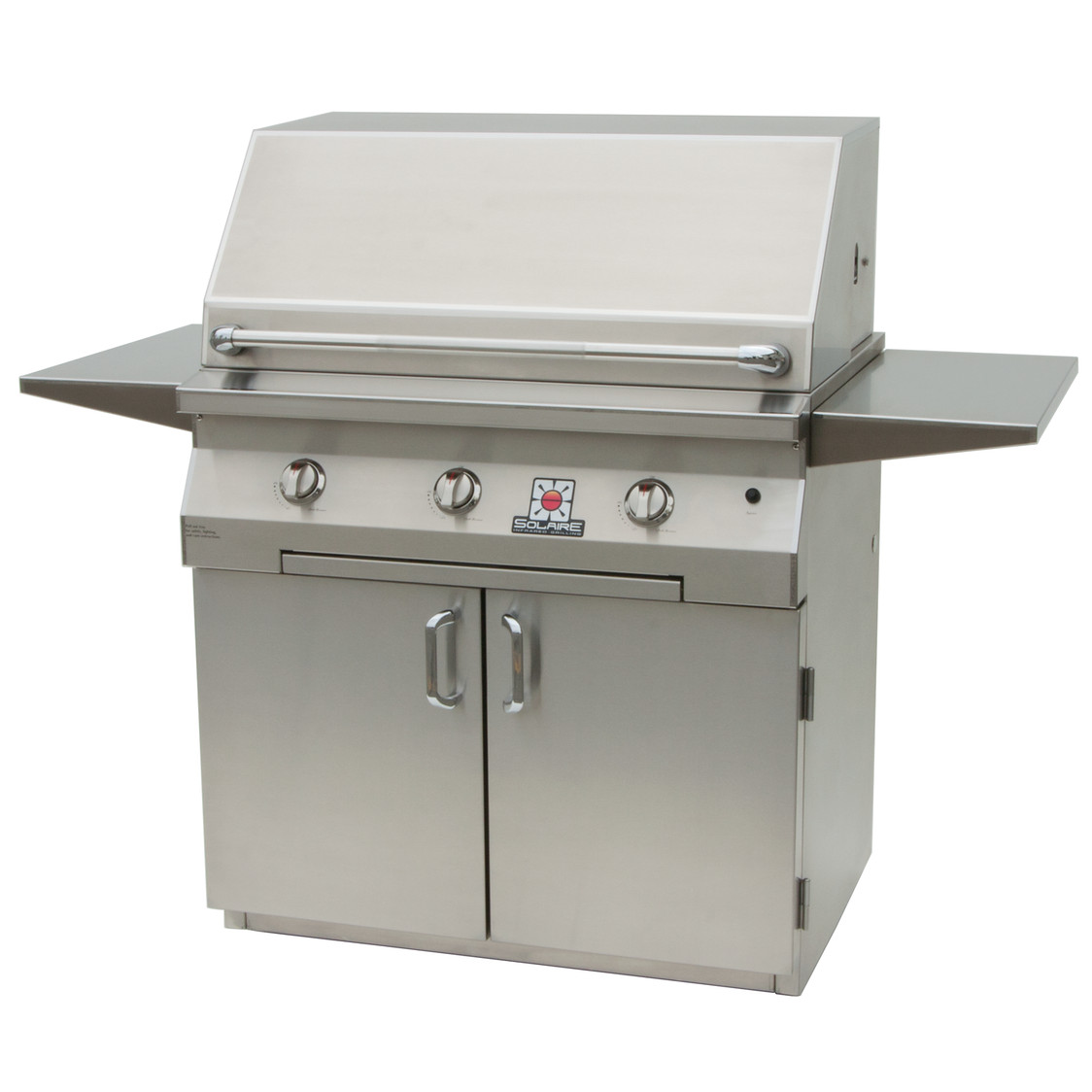 Solaire 36-Inch Freestanding InfraVection Natural Gas Grill with Rotisserie on Standard Cart