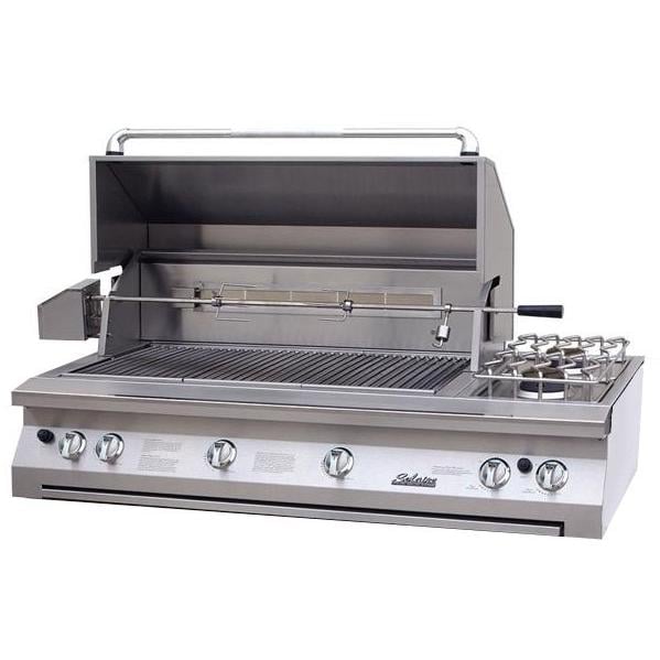 Solaire 56-Inch Built-In All Convection Propane Gas Grill with Rotisserie & Double Side Burner