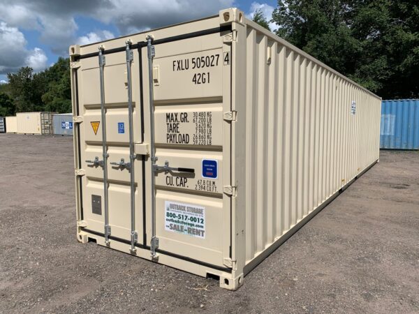 New 40 ft Standard Height Shipping Container – Beige or Red - Image 11