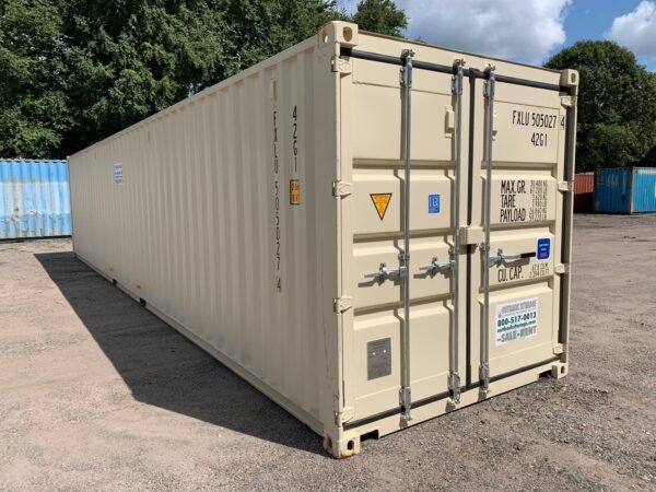 New 40 ft Standard Height Shipping Container – Beige or Red - Image 17