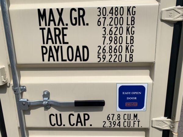 New 40 ft Standard Height Shipping Container – Beige, Blue, Red - Image 8