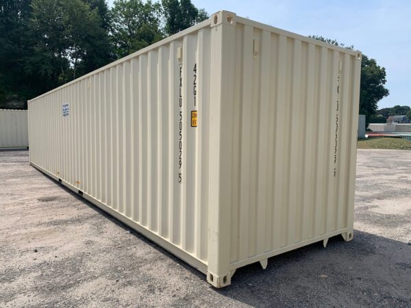 New 40 ft Standard Height Shipping Container – Beige, Blue, Red - Image 13