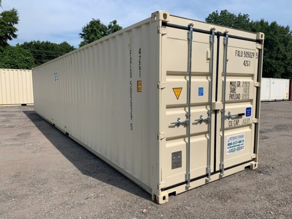 New 40 ft Standard Height Shipping Container – Beige, Blue, Red - Image 17