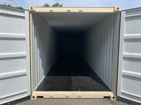 New 40 ft Standard Height Shipping Container – Beige, Blue, Red - Image 19