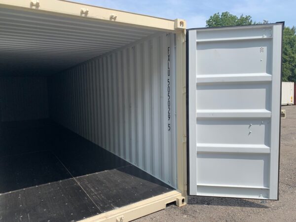 New 40 ft Standard Height Shipping Container – Beige, Blue, Red - Image 21