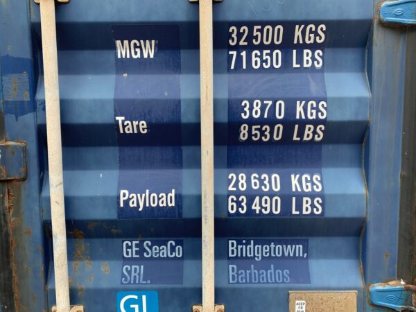Used 40 ft High Cube Shipping Container – Blue or Red - Image 5