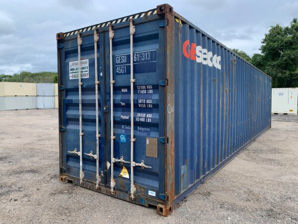 Used 40 ft High Cube Shipping Container – Blue or Red - Image 6