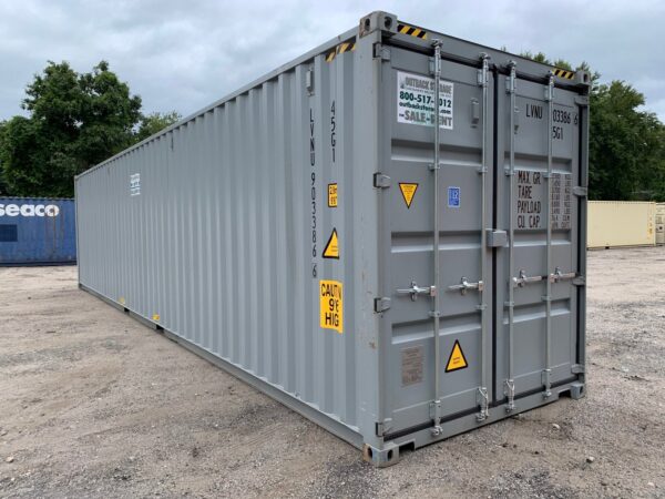 New 40 ft High Cube Shipping Container – Gray or Red