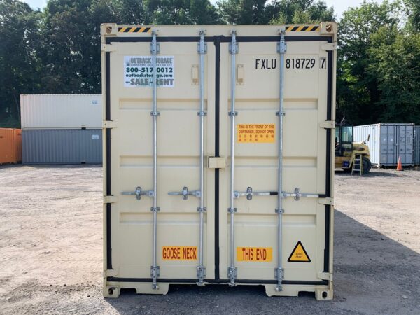 Used 40 ft High Cube Double-Door Shipping Container – Beige or Blue - Image 14