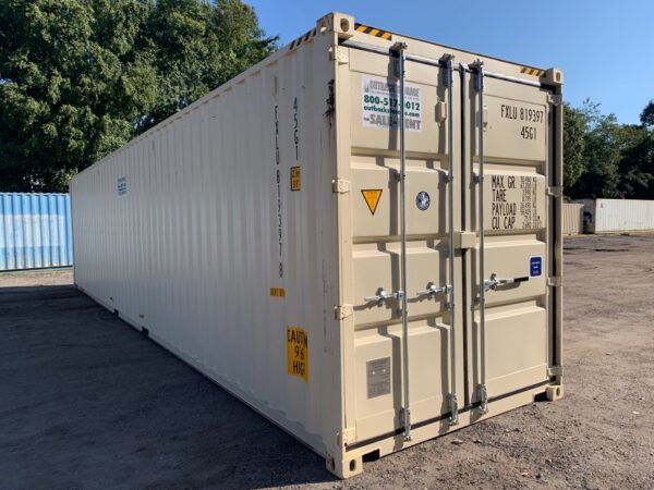 New 40 ft High Cube Double-Door Shipping Container – Beige or Red - Image 17