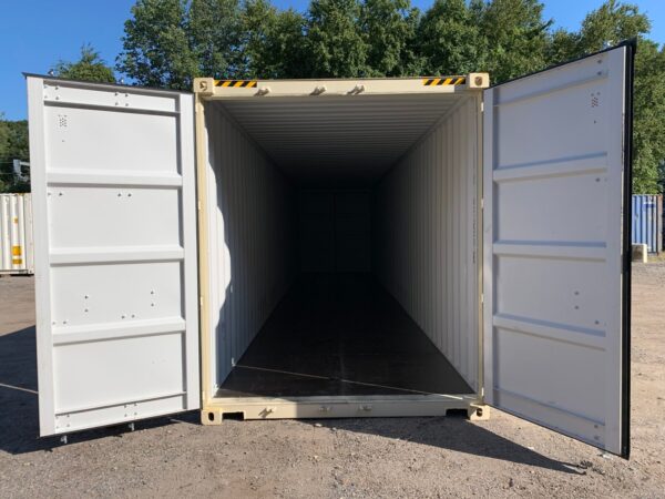 New 40 ft High Cube Double-Door Shipping Container – Beige or Red - Image 18