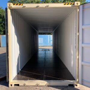 New 40 ft High Cube Double-Door Shipping Container – Beige or Red
