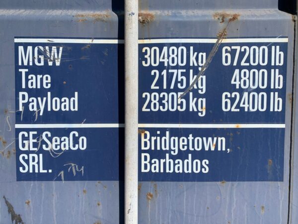 Used 20 ft Standard Height Shipping Container – Blue or Red - Image 5