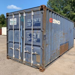Used 20 ft Standard Height Shipping Container – Blue or Red
