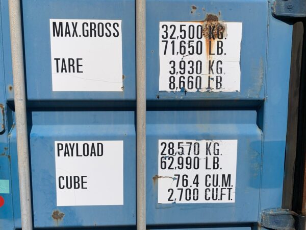 Used 40 ft High Cube Shipping Container – Blue or Red - Image 5