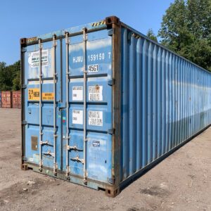 Used 40 ft High Cube Shipping Container – Blue or Red