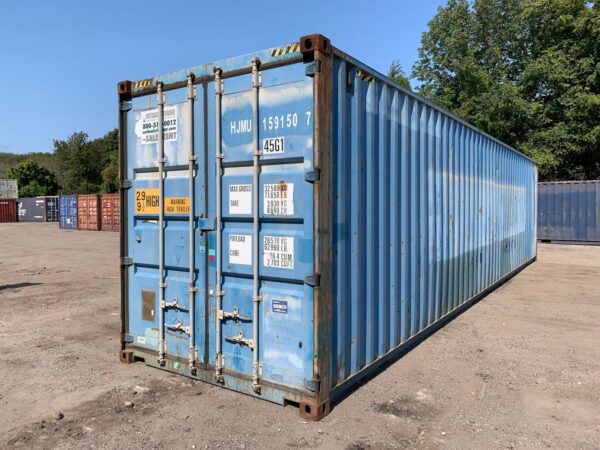 Used 40 ft High Cube Shipping Container – Blue or Red