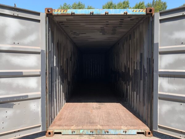 Used 40 ft High Cube Shipping Container – Blue or Red - Image 14