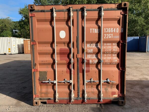 Used 20 ft Standard Height Shipping Container – Blue or Red - Image 3