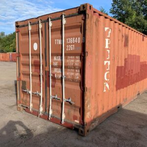 Used 20 ft Standard Height Shipping Container – Blue or Red