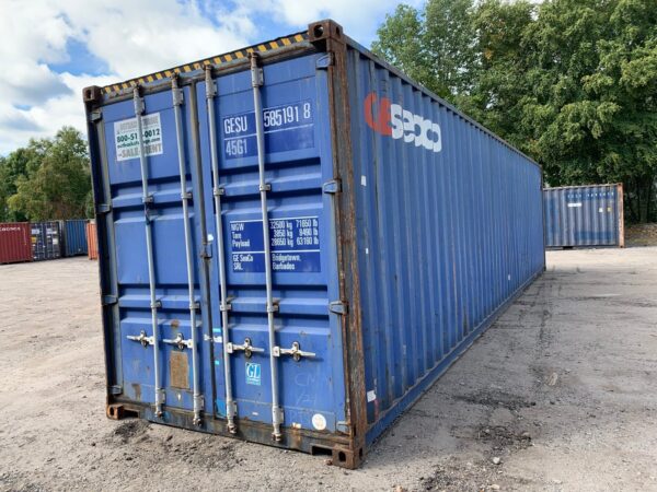 Used 40 ft High Cube Shipping Container – Blue or Red - Image 6