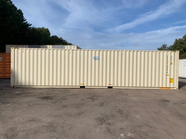 New 40 ft High Cube Double-Door Shipping Container – Beige, Blue, Red - Image 9