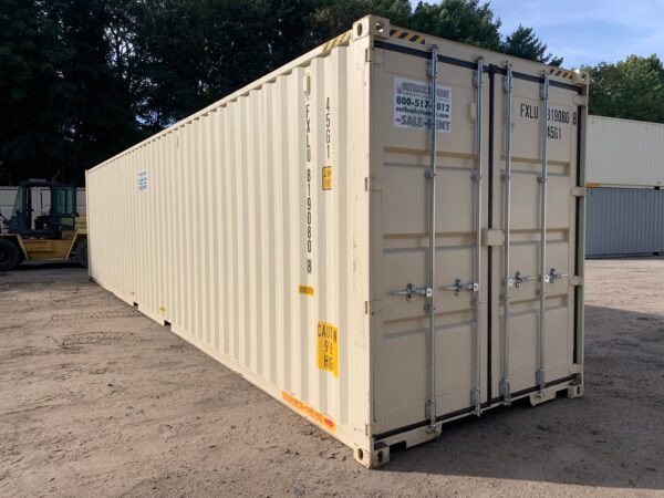 New 40 ft High Cube Double-Door Shipping Container – Beige, Blue, Red - Image 10