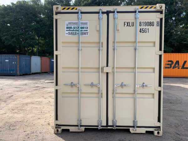 New 40 ft High Cube Double-Door Shipping Container – Beige, Blue, Red - Image 11