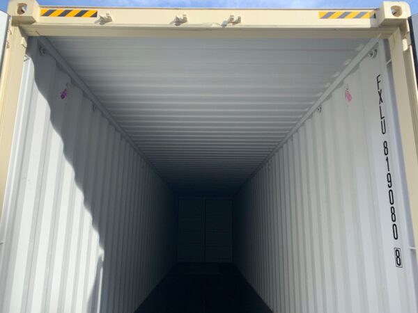 New 40 ft High Cube Double-Door Shipping Container – Beige, Blue, Red - Image 19