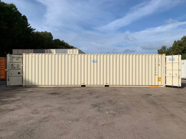 New 40 ft High Cube Double-Door Shipping Container – Beige, Blue, Red - Image 34