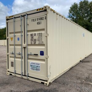 New 40 ft High Cube Shipping Container – Beige