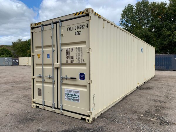 New 40 ft High Cube Shipping Container – Beige
