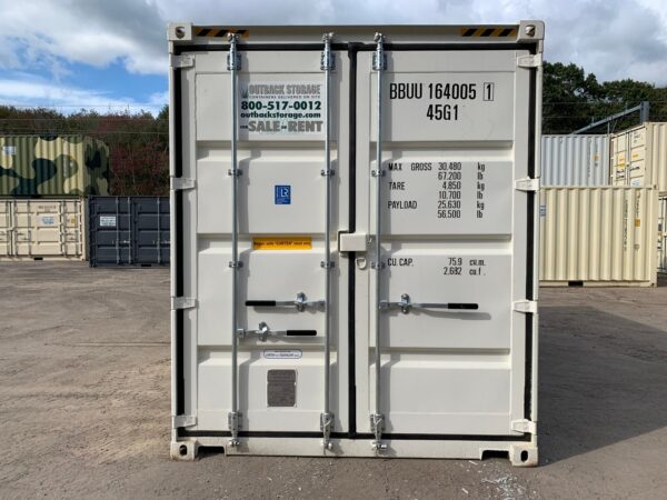 New 16 ft High Cube Shipping Container – White - Image 3