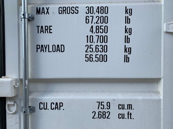 Used High Cube Shipping Container – White, Blue, Green - Image 8