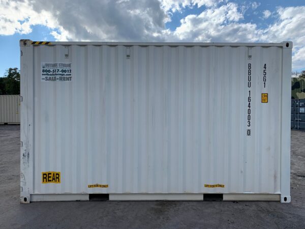 Used High Cube Shipping Container – White, Blue, Green