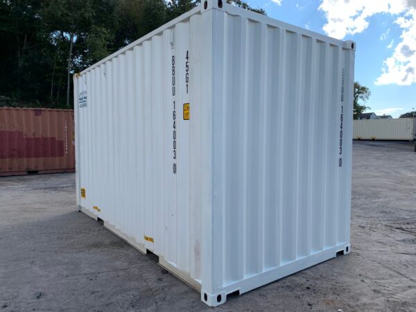 Used High Cube Shipping Container – White, Blue, Green - Image 11