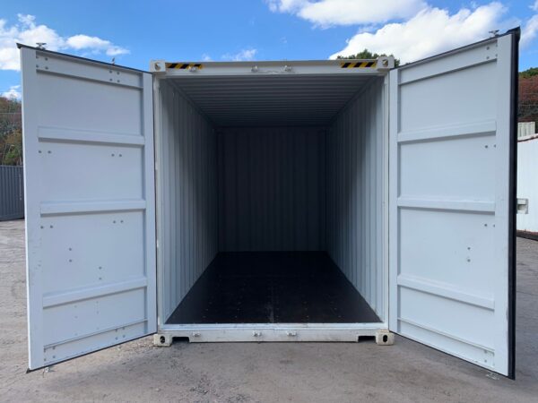 Used High Cube Shipping Container – White, Blue, Green - Image 16