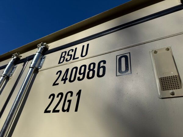 New 20 ft Double-Door Shipping Container – Beige - Image 2