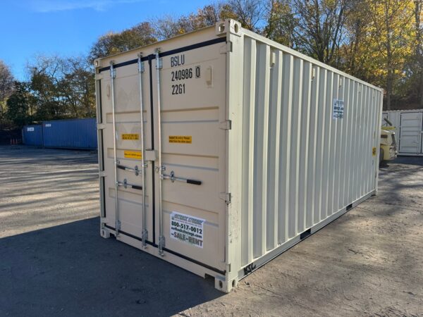 New 20 ft Double-Door Shipping Container – Beige - Image 13