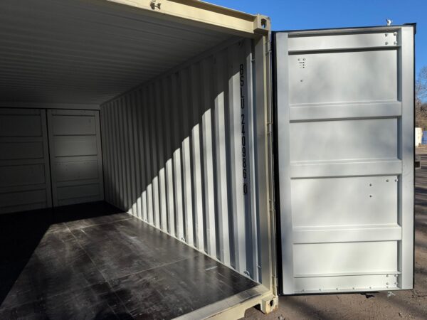New 20 ft Double-Door Shipping Container – Beige - Image 19