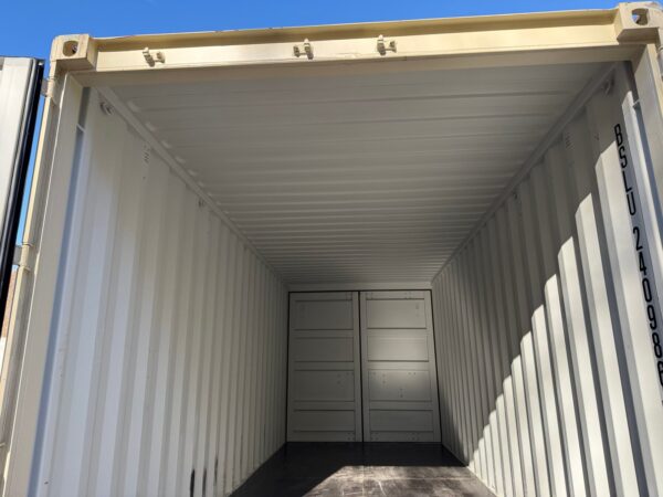 New 20 ft Double-Door Shipping Container – Beige - Image 20