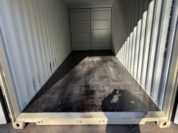 New 20 ft Double-Door Shipping Container – Beige - Image 21